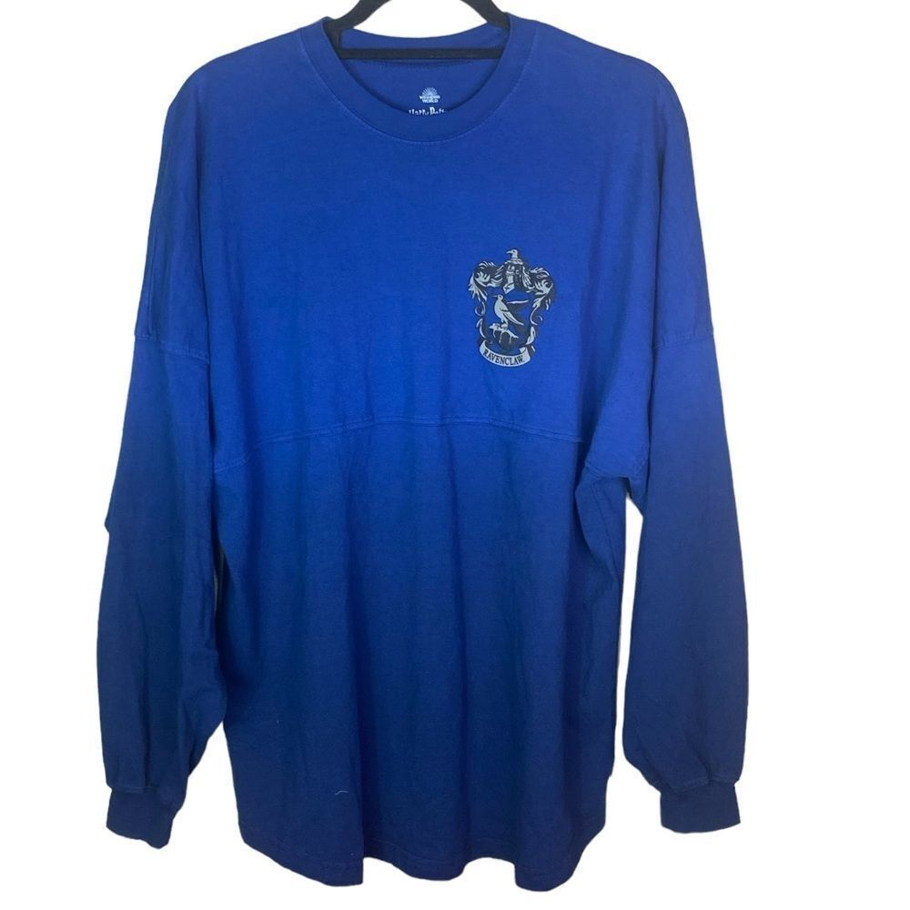Harry Potter RAVENCLAW Size Med Blue Ombre Wizarding World Spirit Jersey Shirt